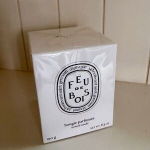 Diptyque Feu De Bois Bougie Parfumee Candle Scent Wood Fire 6.5 oz